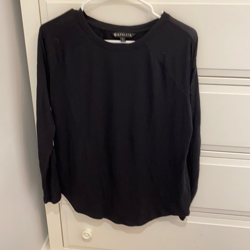 Black long sleeve top